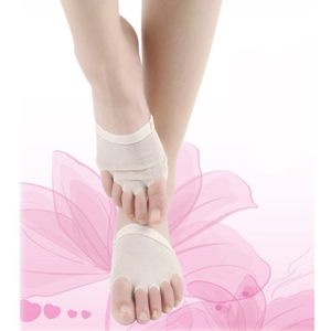 Buik Ballet Gymnastiek Schoenen Set Half Palm Schoenen Praktijk Schoenen Voet Thongs 5 Gaten Dans Schoenen (Maat S, 35-36)