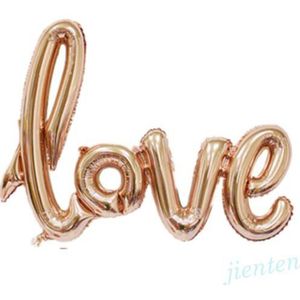 Creatieve Liefde Brief Aluminiumfolie Helium Ballon Bruiloft Verjaardag Diy Decor Supplies