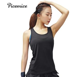 Fitness Yoga Top Elasticiteit Sneldrogende Mouwloze Shirts Running Vrouwelijke Vrouwen T-shirt Workout Vest Holle T-shirt