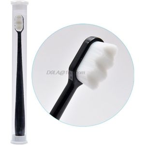 1Pc Nano Ultra-Fijne Wave Tandenborstel Zachte Haren Volwassen Kind Met Pvc Dental Whitening Borstel Oral Care Schoon