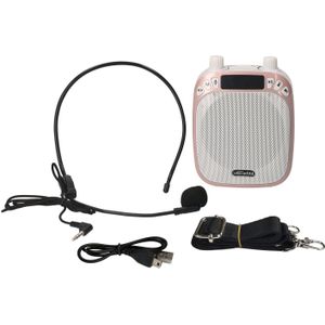 8W Draagbare Voice Versterker Bedrade Microfoon Aux Audio Opname Bluetooth Speaker Muziekspeler Voor Leraren Instructeur Training