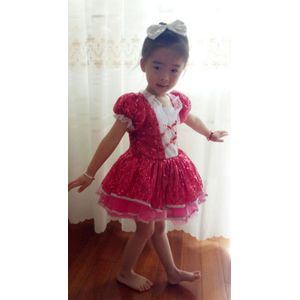 Kinderen sluier pailletten kostuums Pompon prinses jurk kleuterschool veelkleurige sprookje droom dans kleding