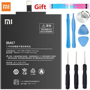 100% Originele XiaoMi Redmi 3 S Batterij BM47 Grote capaciteit 4000 mAh Batterij Vervanging Voor Redmi 3X Hongmi 3 S bm47