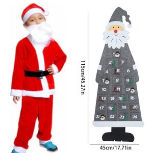 Kerst Kalender Decoraties Voor Huis/Kantoor Kerst Decor Xmas Kerstman Muur Kalender Kaarten Decor