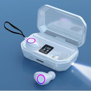Draadloze Hoofdtelefoon Touch Control Led 3500Mah Bluetooth Oortelefoon Met Microfoon Sport Waterdichte Headsets Oordopjes Oortelefoon