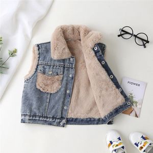 Lente Winter Katoen Kids Denim Vest Voor Jongens Vest Kind Toevallige Alle-Wedstrijd Vest Jongens Tops Baby Jongens Jas kinderen Kleding