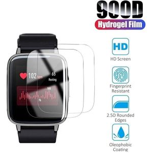 2x Hydrogel Beschermfolie Voor Xiaomi Watch Haylou Solar LS05 (Geen Glas) op Haylou LS02 LS01 Screen Protector Film Folie
