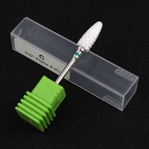 Tignish 1Pcs 3/32 ''Keramische Nail Boor Vlam Vorm Uv Gel Polish Verwijderen Elektrische Boor Manicure Pedicure Bestand gereedschap