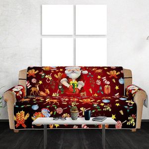 1/2/3/Zits Bank Covers Voor Woonkamer 3d Digitale Patroon Sofa Cover Kerst Decor Sectionele sofa Hoes Bank Mat