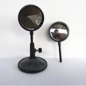 Natuurkunde Optische onderwijs instrument Gebogen spiegel met stents Concave bolle spiegel 5.5 CM in diameter