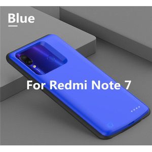 Kqjys 6500Mah Battery Charger Case Voor Xiaomi Redmi Note 7 Power Case Backup Power Bank Cover Voor Redmi Note 7 Pro Opladen Case