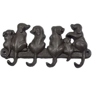 Ijzeren Muur Haak Gietijzeren Hond Haak Pastorale Europese Stijl Retro Muur Sleutel Hanger Jas Hoed Rekken Keuken Badkamer Accessoires