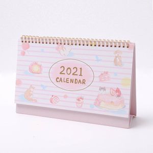 Kat Dessert Huis Bureau Kalender Bronzing Coil Kalenders Dagelijkse Schema Planner .08.12