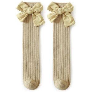 Kinderen Sokken Met Bogen Peuters Meisjes Kniehoge Sok Katoen Zachte Baby Lange Sokken Voor Kids School Sok