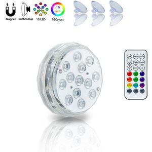Led Remote Controlled Rgb Submersible Light Battery Operated Onderwater Night Lamp Outdoor Party Garden Decoratie Zomer
