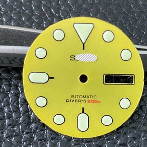 Horloge Onderdelen 28.5Mm Enamel Oranje/Groen/Blauw Dial Luminous Marks Geschikt Voor Japan NH36A Automatische Beweging