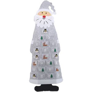 Vilt Kerst Advent Kalender Met Zakken Muur Opknoping Santa Voelde Advent Kalender 24 Dagen Countdown Kalender Voor Home Decor