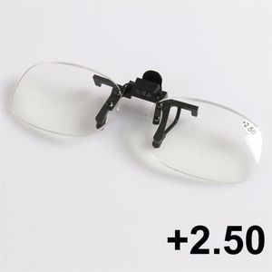 Maximumcatch Clip Verziend Vierkante Bril Randloze Draagbare Cilp op Leesbril + 1.5 + 2.0 + 2.5