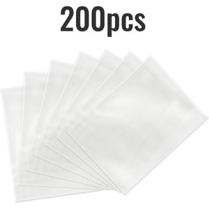 200 Stuks Transparante Krimpkous Zakken Voor Zeep Bad Bommen Kaarsen Geur Gratis Huishoudelijke Pof Tassen Utility Krimpfolie Zak
