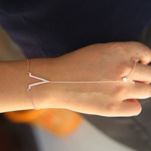 Afrikaanse Kralen Sieraden Set Sieraden Sets Vinger Hand Verstelbare Slave Chain Armband Real 925 Link V Aangesloten Aaa Cz Voor vrouwen