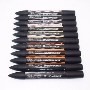 Winsor & Newton Brushmarker Set voor Portret Palette Skin Kleuren Brush Marker Pennen 11 Kleuren Set