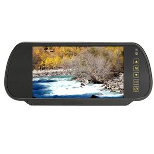 7 Inch TFT LCD Touch Knop Auto Spiegel Monitor + Nachtzicht achteruitrijcamera optioneel