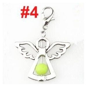 14Pcs Charms Handgemaakte Kleurrijke Acryl Kralen Charm Guardian Angel Wings Diy Hanger Voor Sieraden 22526