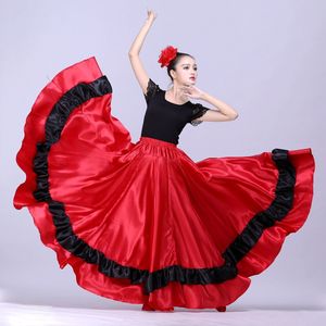 Spaanse Flamenco Kostuum Buikdansen Rok Spaanse Dans Kleding Gypsy Buikdans Plooirok