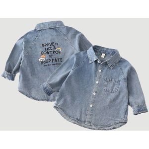 Shirt Voor Jongen Blouse Kinderkleding Kinderen Kleding Mooie Blouse Denim Voor School Jongens Shirts 2 Tot 8 Jaar herfst Kids