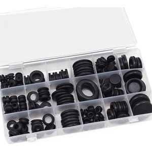 125Pcs Pakking Ring Waterdicht Beschermen Draad Tool 18 Maten Set Afdichting Rubber Kabels Grommet Kit Stekkers Dirigent