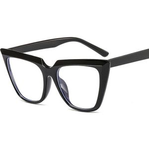 Plastic Oversized Brillen Anti-Blauw Licht Vierkante Transparante Optische Brilmonturen Computer Brillen Vrouwen Mannen Oculous