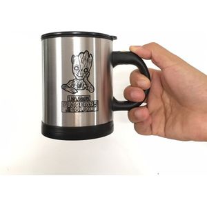 6 stuks Mokken Automatische Elektrische Lazy Zelf Roeren Mok Cup Koffie Melk Mengen Mok Smart Rvs Sap Mix cup