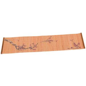 YWQHS 30*50-210Cm Bamboe Tafelloper Met Stof Grens Eettafel Placemat