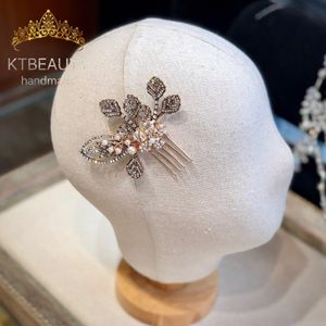 Rhinestone 3 Ontwerpen Kristal Bloemen Gouden Hoofdband Kam Haarspeld Royal Bridal Wedding Dressing Crown Accessoire Vrouwen Sieraden