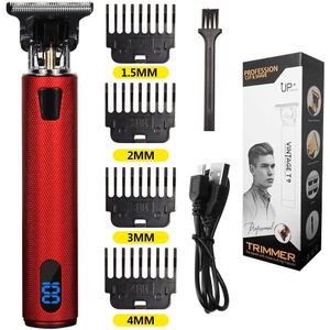 2021NEW Elektrische Lcd Tondeuse Trimmer Voor Mannen Oplaadbare Scheerapparaat Baard Kapper Haar Snijmachine Vier-Kleur
