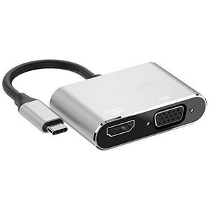 Chtun Type C Naar Hdmi Vga Dock Usb C Converter Apple Notebook Naar Hdmi Adapter