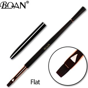 Bqan Sandelhout Nagelborstel Gel Penselen Nail Art Uv Gel Polish Verf Nail Art Borstel Gesneden Bloemen Manicure Nail Gereedschap met Cap