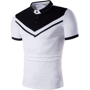 ZOGAA Mannen Business Polo Shirt Katoen Korte Mouw Polo Shirt Patchwork Slim Fit Polo Kleding Mannelijke Button Revers Casual tops