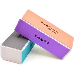 ! 1Pcs Nail File Manicure Pedicure Schuren Buffer Blok Voor Nagellak Nail Art Lime Niet Pijn Nagels duurzaam