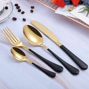 4 Stuks Set, Kleurrijke Roestvrij Staal Bestek Set, Steak Mes Set, Tafel Lepels, diner Vork Seriving Tablewear, Toeristische Bestek