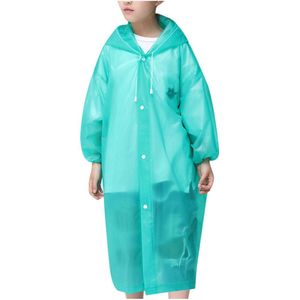 Kinderen Regenjas Outdoor Reizen Mode Regenjas Dikke Transparante Eva Regenjas Wandelen Regenkleding Jas Voor Kind