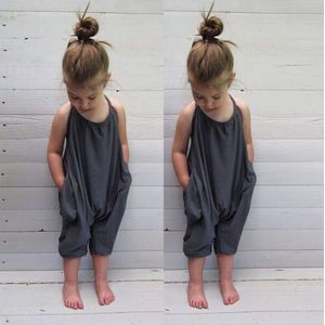 Peuter Kids Baby Meisjes Riem Romper Jumpsuit Zomer Toevallige Losse Mouwloze Harembroek Broek Kinderen Kleding Usa
