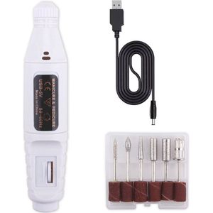 1Set Manicure Frees Elektrische Nagel Polijstmachine Acryl Nagels Boor Pen Gel Verwijderen Pedicure Manicure Aaccessories