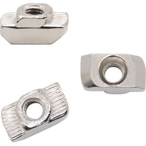 Carbon Staal T Type Noten Fastener Aluminium Connector M3 M4 M5 M6 Voor Eu Standaard 3030 Industriële Aluminium Profiel Voor kossel