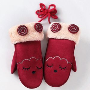 Winter Warme Handschoenen Baby Dikker Mitten Kinderen Meisjes Jongens Twist Handschoenen Warm Volledige Vinger Handschoenen Karakter Kinderkleding