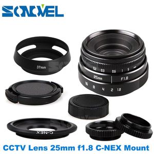 25mm F1.8 APS-C Televisie TV Lens CCTV Lens + kap Voor Sony E Mount Nex-5T Nex-F3 Nex-6 Nex-7 Nex-5R A6300 A6100 A6000 A6500