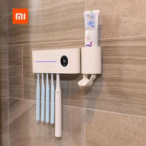 Xiaomi Mijia Uvc Ultraviolet Sterilisatie Lucht Drogen Tandenborstelhouder Tandpasta Dispenser Rack Muur Gemonteerde Badkamer Accessoires