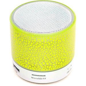 Bluetooth Speaker Mini Draadloze Speaker Subwoofer Kleurrijke Led Licht Draagbare 20W 15W 400Mah Ingebouwde Batterij plastic Full-Range