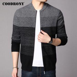 Coodrony Vest Mannen Casual Zipper Coat Vesten Herfst Winter Dikke Warme Wollen Truien Trui Mannen C1119