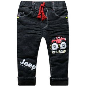 Winter Dikke Warme Jongens Jeans Zwarte Mode Kinderen Kleding Baby Boy Thermische Denim Broek Voor Kinderen Broek 1-5 Jaar